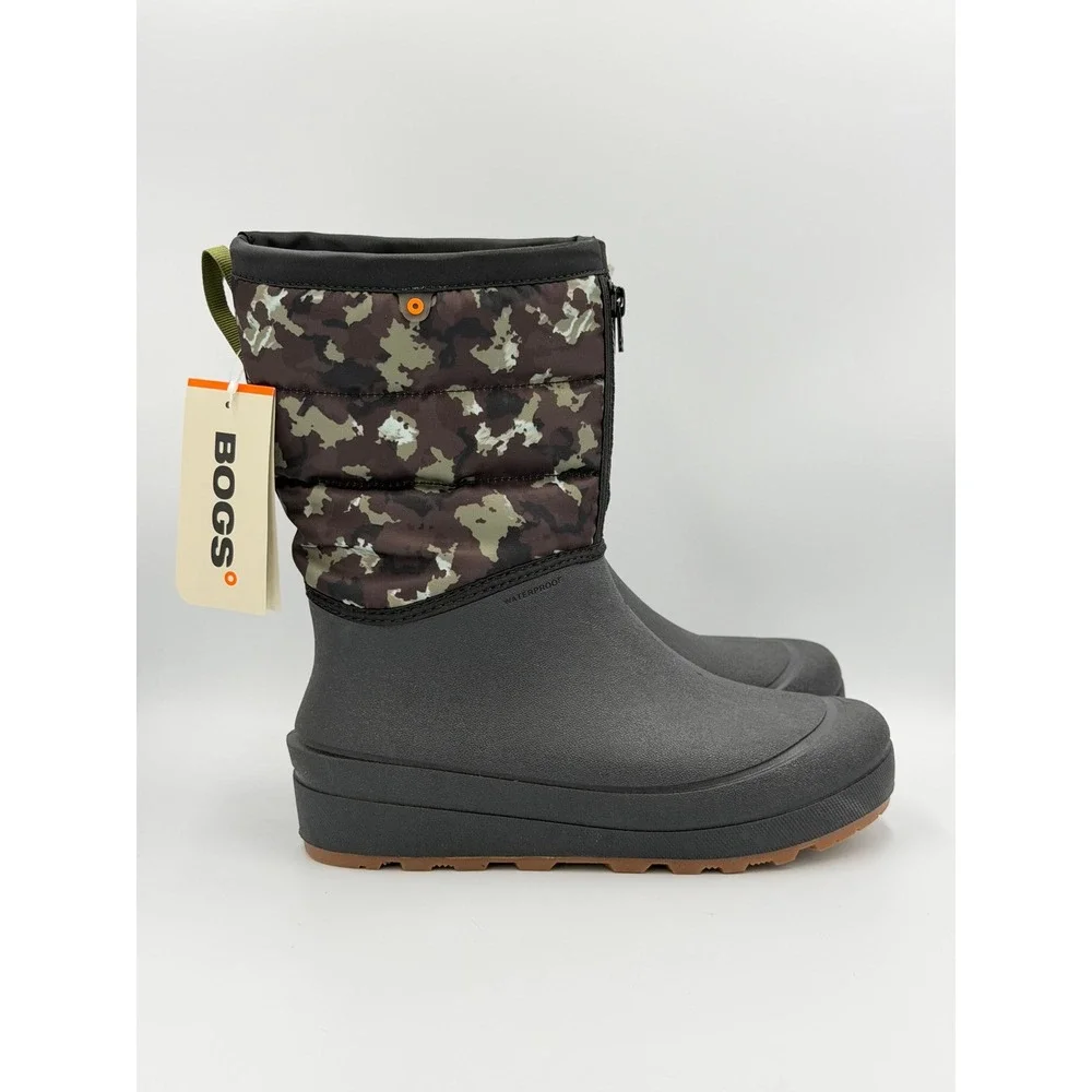 Bogs‎ Snow Shell Zip CT Youth 6 Camo Waterproof Insulated Winter Boots NEW